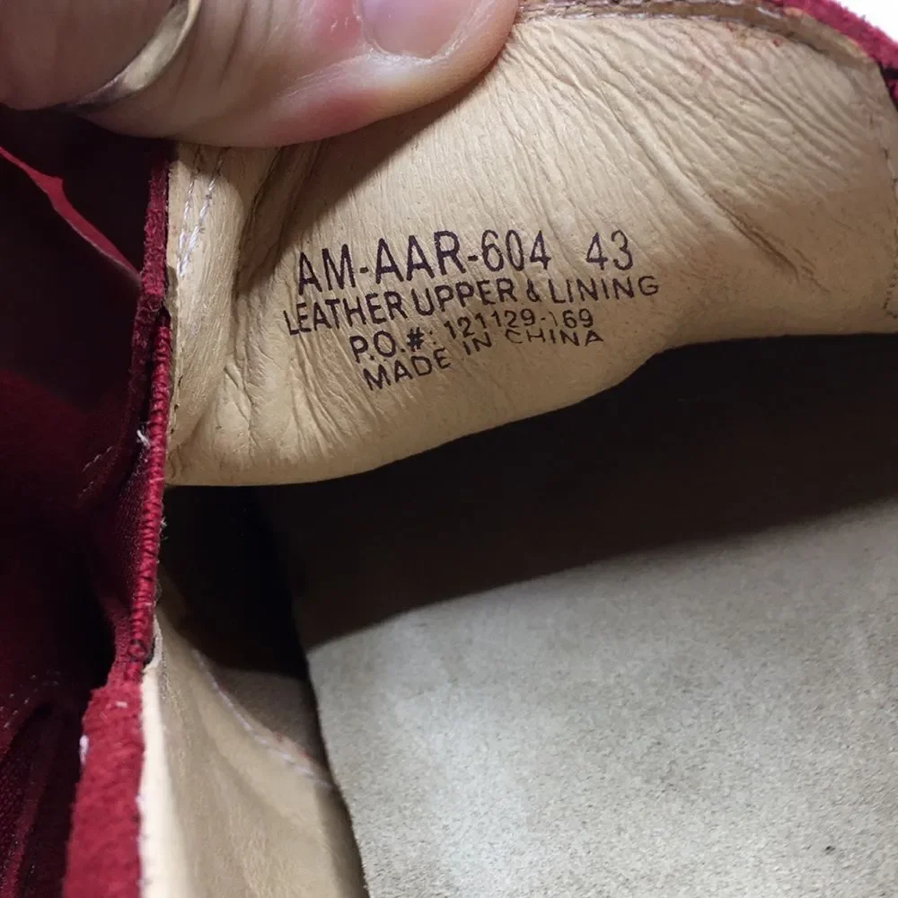 NIB Alegria Aaron Dark Res Suede Slip On Shoes - Size 43 EU 9.5 US (W US 13)